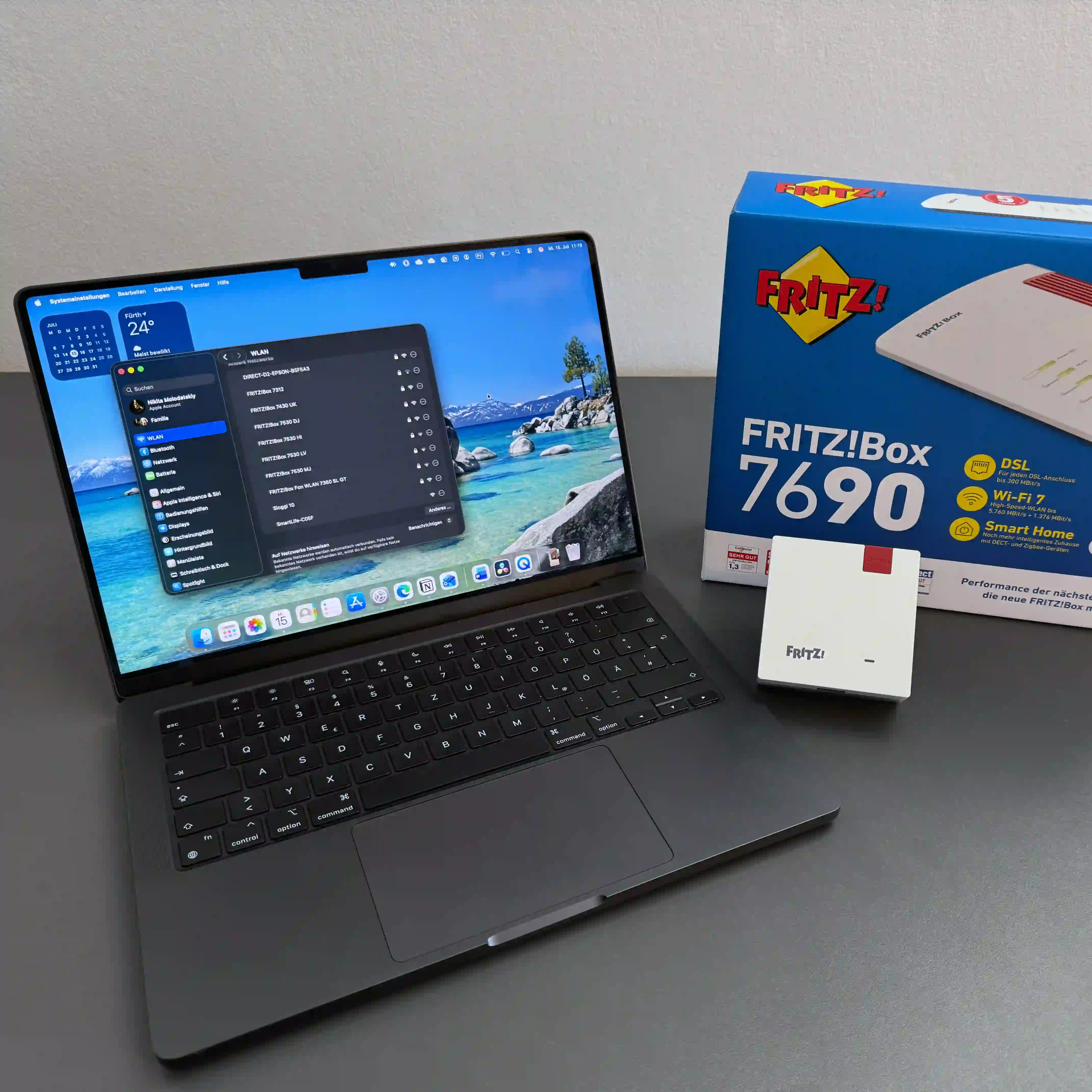 Einrichtung von Router und WLAN bei einem Privatkunden